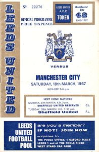 Leeds United v Manchester City 1966/67